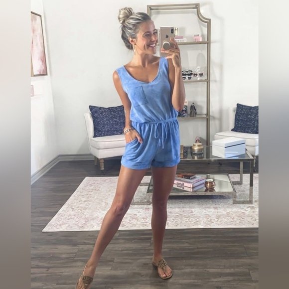 Pink Lily Pants - Pink Lily Blue Romper